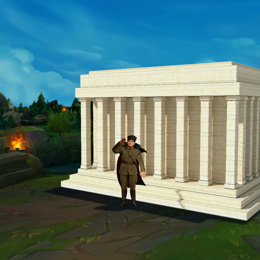 Atatürk Swain Anıtkabir Önünde Asker Selamı