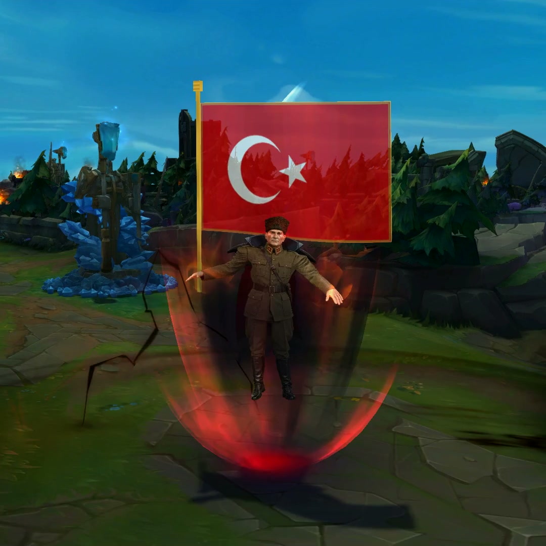 Atatürk Swain R Büyük Taarruz Türk Bayrağı