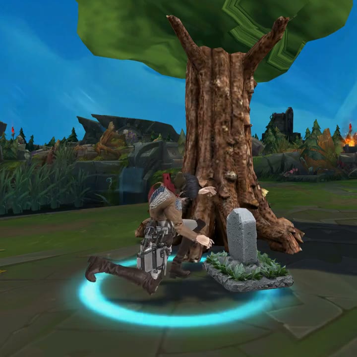 Mikasa Ackerman Fiora B under the tree